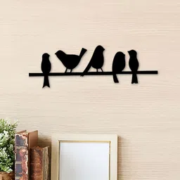 Loops n knots Black Birds On Stick Wall Hangings-71