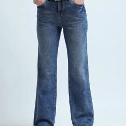 U.S. Polo Assn. Blue Bootcut Mid Rise Jeans-picture-14