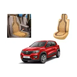 Auto Pearl Wooden Bead Seat Cover Compatible with Kwid-95