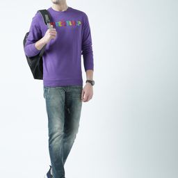 Huetrap Men Purple Printed Sweatshirt-image-8