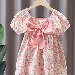 LULU & SKY Floral Print Puff Sleeve Empire Dress-image-27