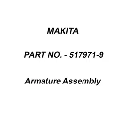 Makita 115 V Armature Assembly, Part No 517971-9-picture-29