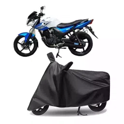Auto Pearl Polyester Two Wheeler Cover for Yamaha SZ-RR V (Grey)-image-59