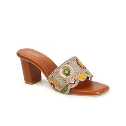 Anouk Embellished Block Mules image 2