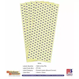 Sticker Bazaar M3 Number 25 Printed Labels 12 mm Dia 5100 Labels (Pack of 5) image 4
