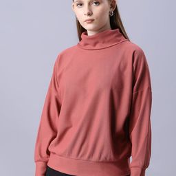 Autumn Hues Self Design High Neck Top-image-37