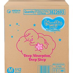 MamyPoko Extra Absorb Pants Style Diapers Medium - 112 Pieces-26