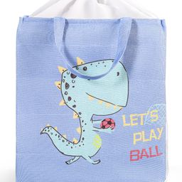 Babyhug Canvas Rectangular Storage Bag with Dino Print- Blue-19