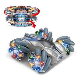 VELLIQUE Drift Stunt CAR Rechargeable High Speed Drift Stunt Remote Control Off Road Crawler Racing Toy car with LED Lights with Universal Wheel for Kids COLOR MAY VARY-20