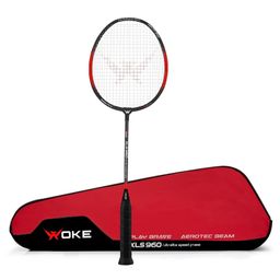 Woke XLS960 Badminton Racket Isometric Aluminum Head Shape, high Tempered Shaft, Ideal for Beginners & Intermediates with String Tension (20lbs-24lbs) Suitable for All Ages Youth & Adults (XLS960)-12