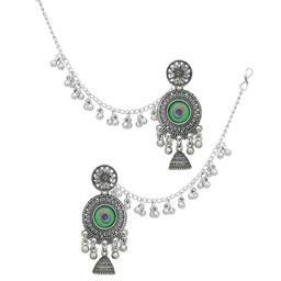 Raj And Deb Silver-Plated Drop Earrings-image-91