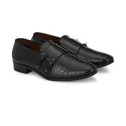 G L Trend Men Black Monk Shoes-image-65