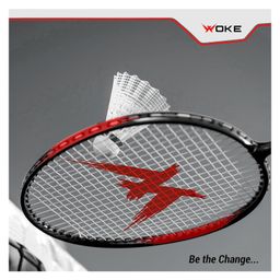 Woke XLS960 Badminton Racket Isometric Aluminum Head Shape, high Tempered Shaft, Ideal for Beginners & Intermediates with String Tension (20lbs-24lbs) Suitable for All Ages Youth & Adults (XLS960) image 4