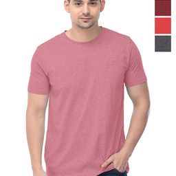 COLOR CAPITAL Unisex Pack Of 4 Solid Round Neck Cotton T-shirts-image-69