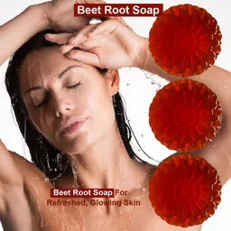 GROOVY Set Of 3 Mulberry Magic Beet Root Bathing Bar - 100 g Each image 2