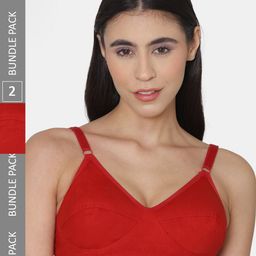 KOMLI Non Padded Non-Wired Cotton Bra-image-42