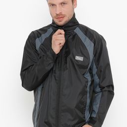 Plutus Men Black Lightweight Windcheater Sporty Jacket-picture-21