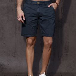 Roadster Men Blue Solid Regular Fit Shorts-picture-37