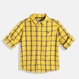 United Colors of Benetton Boys Checked Regular Fit Casual Shirt-20