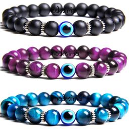 EDMIRIA Unisex Set of 3 Evil Eye Wood Bracelet-picture-13