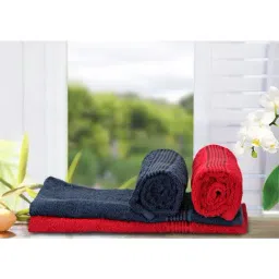 Bianca D'ross Red & Navy 380 GSM Hand Towels - Set of 4-25