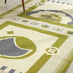 Freedom Tree Orbit Cotton & Wool Lunar Grey Woven Rug - 5 X 8 FT-12