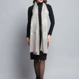Monte Carlo Grey Printed Regular Fit Stole-picture-12