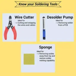 Walkers 23 Pcs Soldering & Desoldering Equipment Tool Machine Kit with Flux Paste & Wire, WK0044 image 4