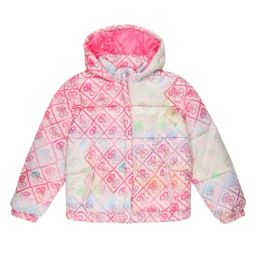 Guess Kids Multi Logo Regular Fit Quilted Jacket-image-13