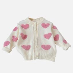Little Surprise Box Kids Cream Blended Color Block Cardigan-image-30