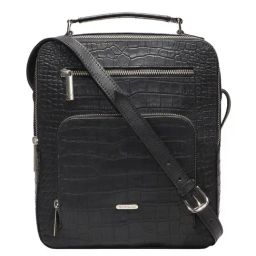 Hidesign Draper 02 Black Leather Cross Body-image-69