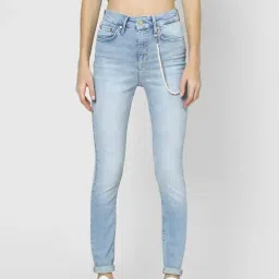 Only Light Blue Denim Skinny Fit Jeans-image-91