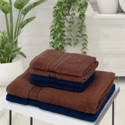 LORENA [6pc] 100% Cotton Super-Soft Terry Towels -2pc Bath, 4pc Hand (d`ross) solid-multi-image-89