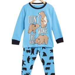 Lazy Shark Kids Blue Printed T-Shirt with Pants-image-5