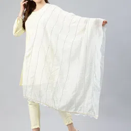 swatika Embroidered Dupatta with Sequinned image 4