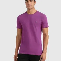 United Colors of Benetton Purple Cotton Slim Fit T-Shirt-picture-28