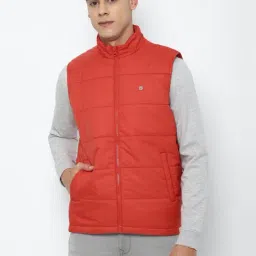 Allen Solly Red Regular Fit Texture Jacket-6