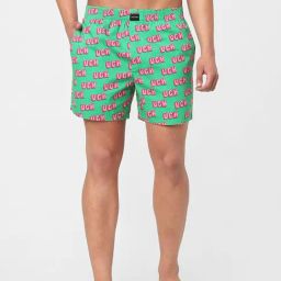 Jack & Jones Green Printed Boxers-image-53