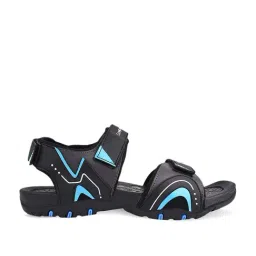 Campus Men's CAMP PASHTO Jet Black Floater Sandals-image-56