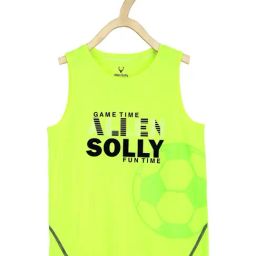 Allen Solly Junior Light Green Graphic Print Vest-image-58