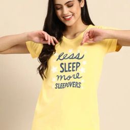 Clt.s Yellow Printed T-Shirt-image-99