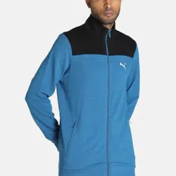 Puma Blue Full Sleeves High Neck Jacket-image-39