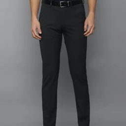 Louis Philippe Black Slim Fit Trousers-image-98