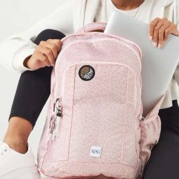 Wiki Back to School 2 Peach Polyester Printed Backpack - 30 Ltrs-25