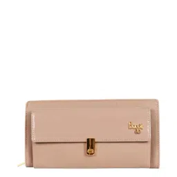 Baggit Pink Solid Zip Around Wallet for Women-62
