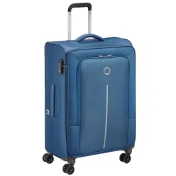 Delsey Blue 4 Wheel Large Soft Cabin Trolley - 50 cm-picture-28