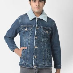 Crimsoune Club Kids Blue Regular Fit Full Sleeves Jacket-image-67