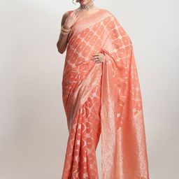 Janasya Zari Silk Blend Banarasi Saree-picture-42