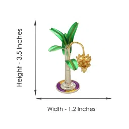 Sri Jagdamba Pearls 0.8 Silver Banana Pooja Tree (54 gm) - Set of 2 image 4