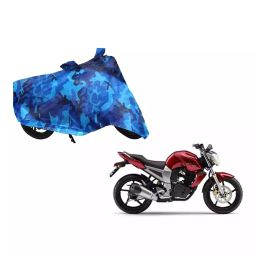 Auto Pearl Waterproof Two Wheeler Cover For Yamaha FZ16 (Blue)-image-73